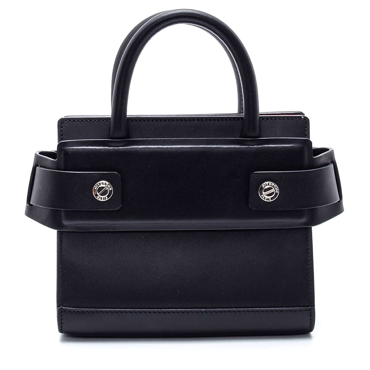 Givenchy - Black Horizon Smooth Leather Mini Crossbody Bag 